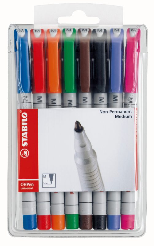 STABILO OHP Pen non-perm. 1mm 853/8 8er Etui