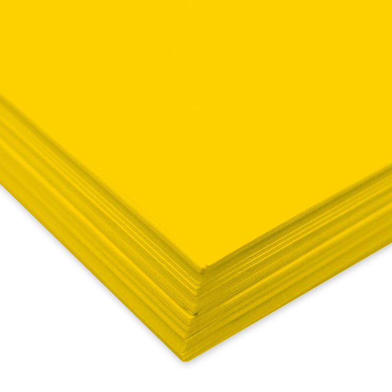 URSUS Tonzeichenpapier A4 2174615 130g, sonnengelb 100 Blatt