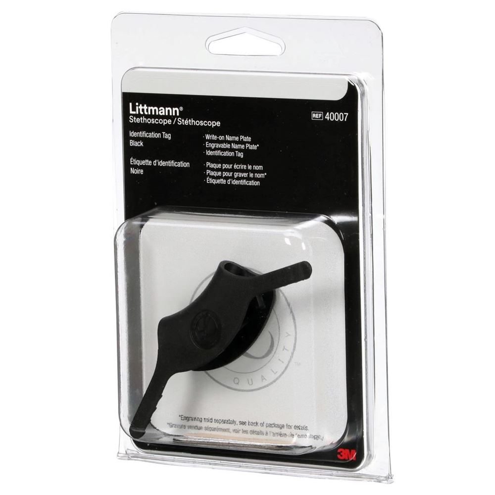 3M Littmann Stethoskop-Namensschild schwarz 40007