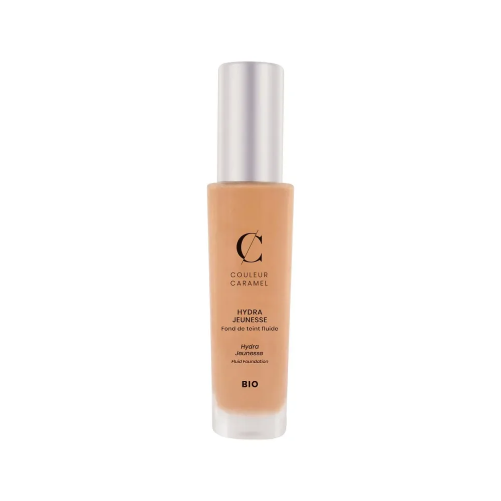 COULEUR CARAMEL Hydra Jeunesse, BIO Flüssig-Make-up Sand 424 (30ml)
