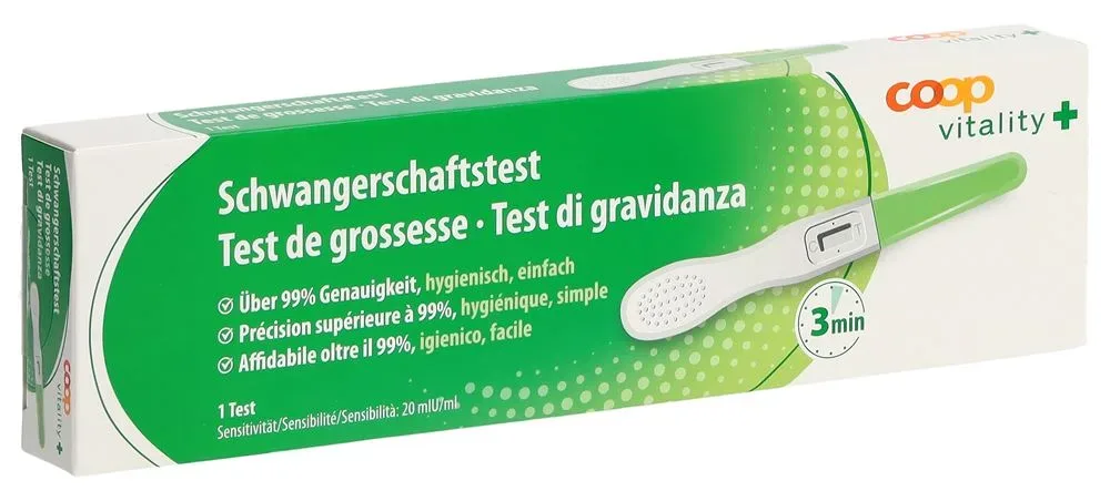 Coop Vitality Schwangerschaftstest