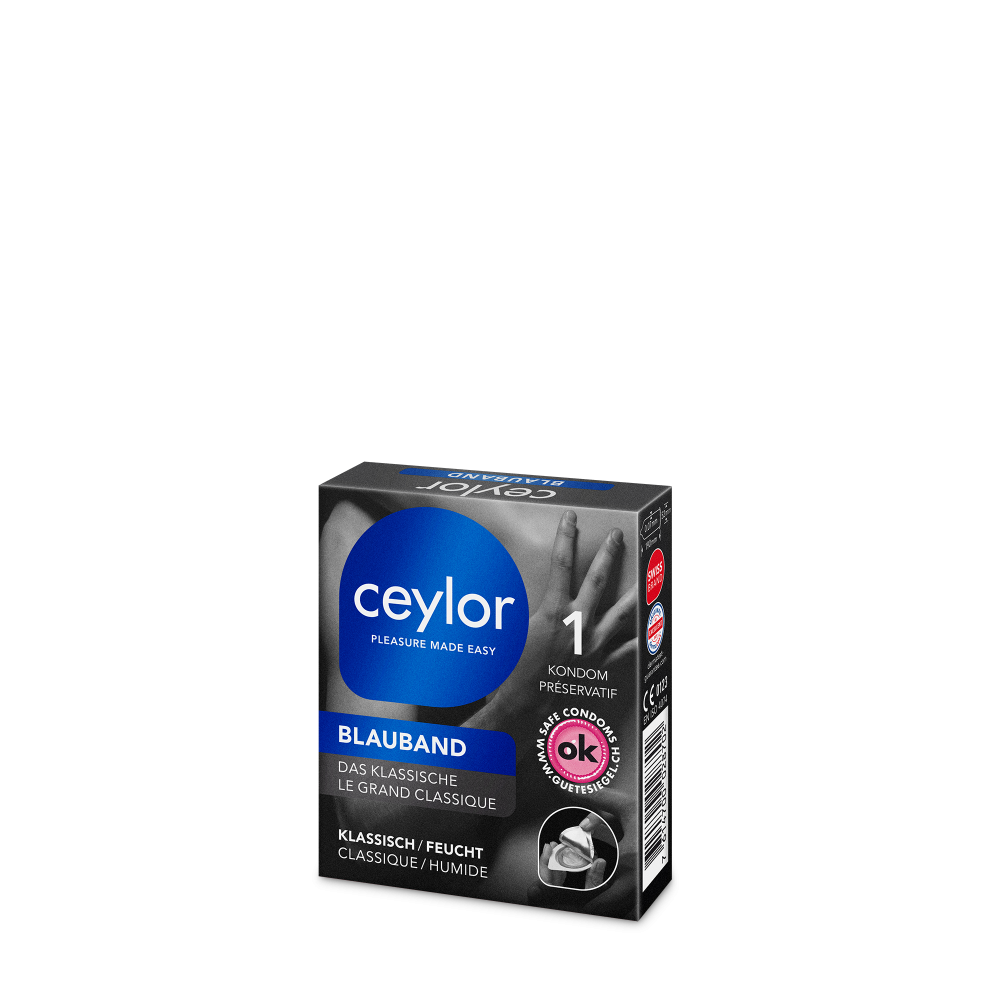 Ceylor Blauband Präservativ mit Reservoir 1 Stück