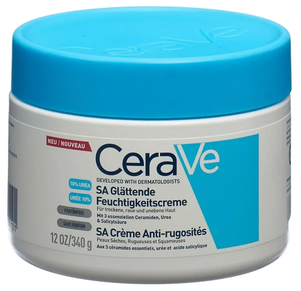 CeraVe - SA Urea Glättende Feuchtigkeitscreme, 340  g