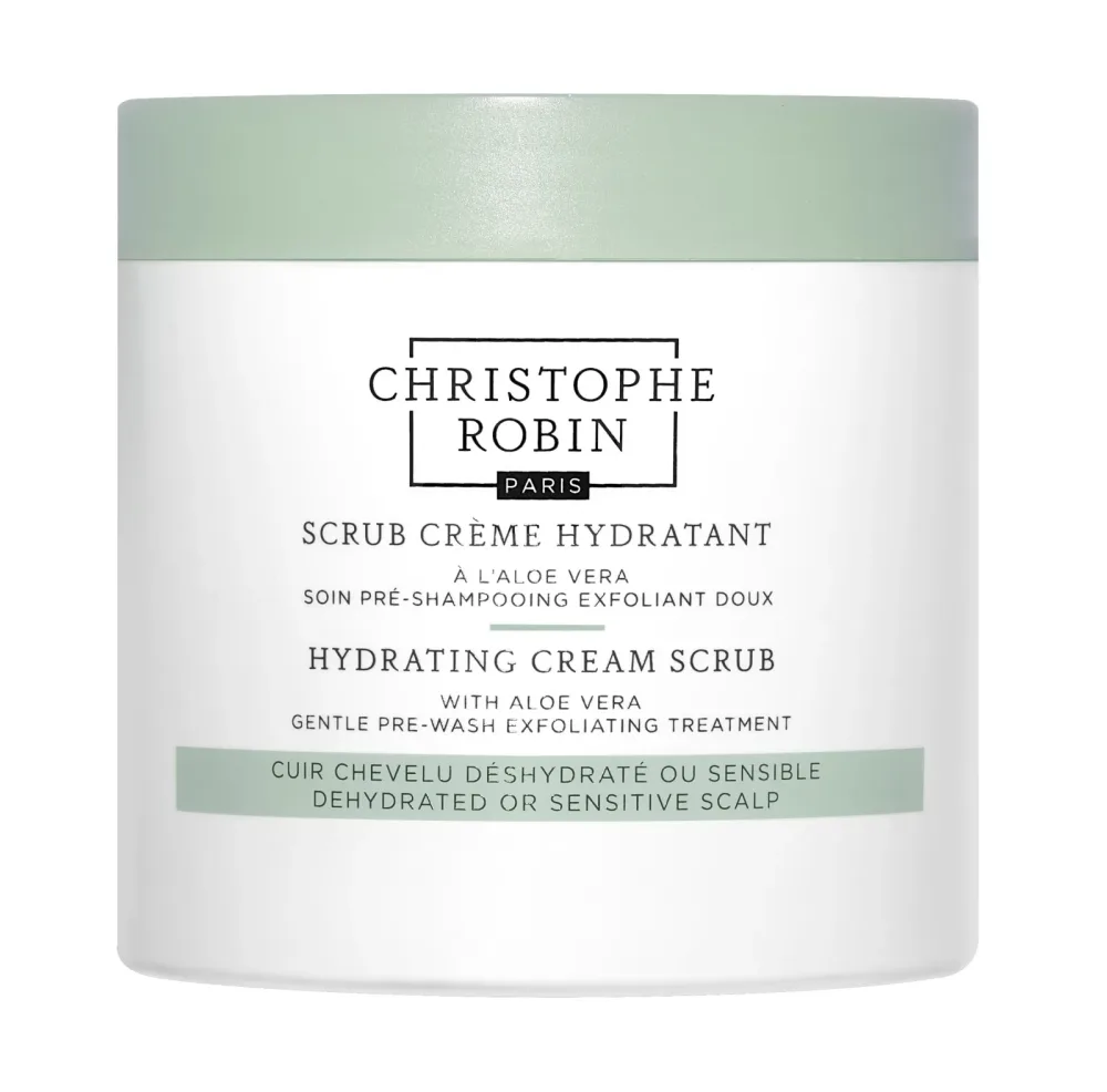 Christophe Robin - Scrub Crème Hydratant à l'aloe vera Haarcreme, 250 ml, Weiss
