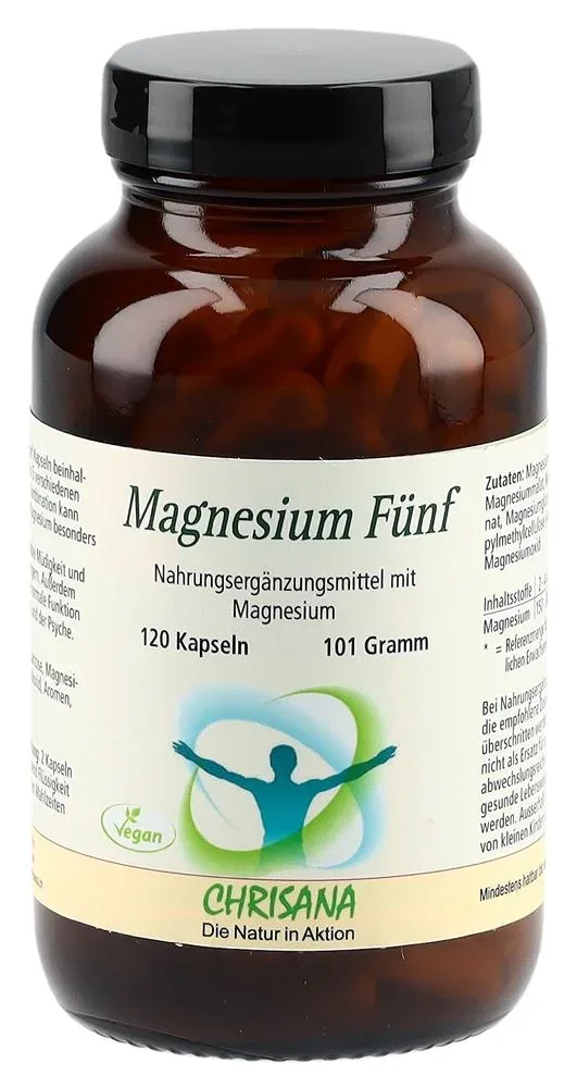 CHRISANA Magnesium Fünf Kapseln (120 Stk)