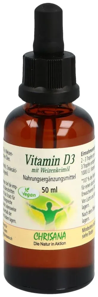 Chrisana Vitamin D3 Vegan mit Weizenkeimöl