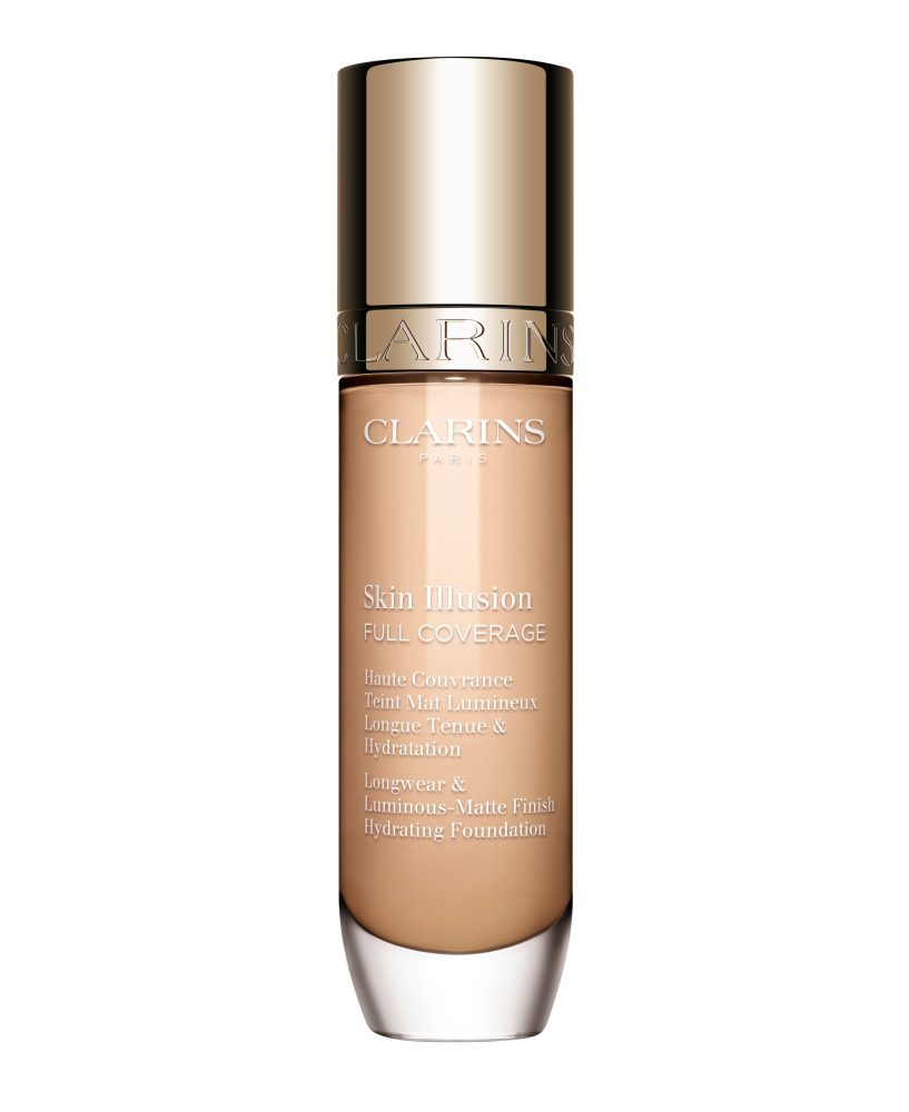 Clarins - Skin Illusion Full Coverage - Foundation mit hoher Deckkraft & mattem Finish für das Gesicht, 30 ml