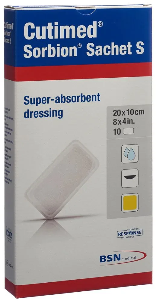 Cutimed Sorbion Sachet S, 20x10cm (10 Stk)
