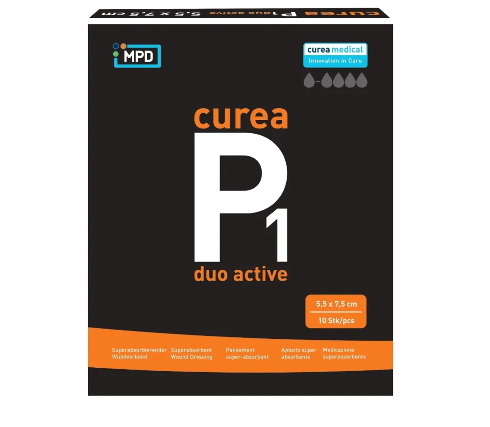 Curea P1 Duo Active Superabsorber 5.5x7.5cm 10 Stk