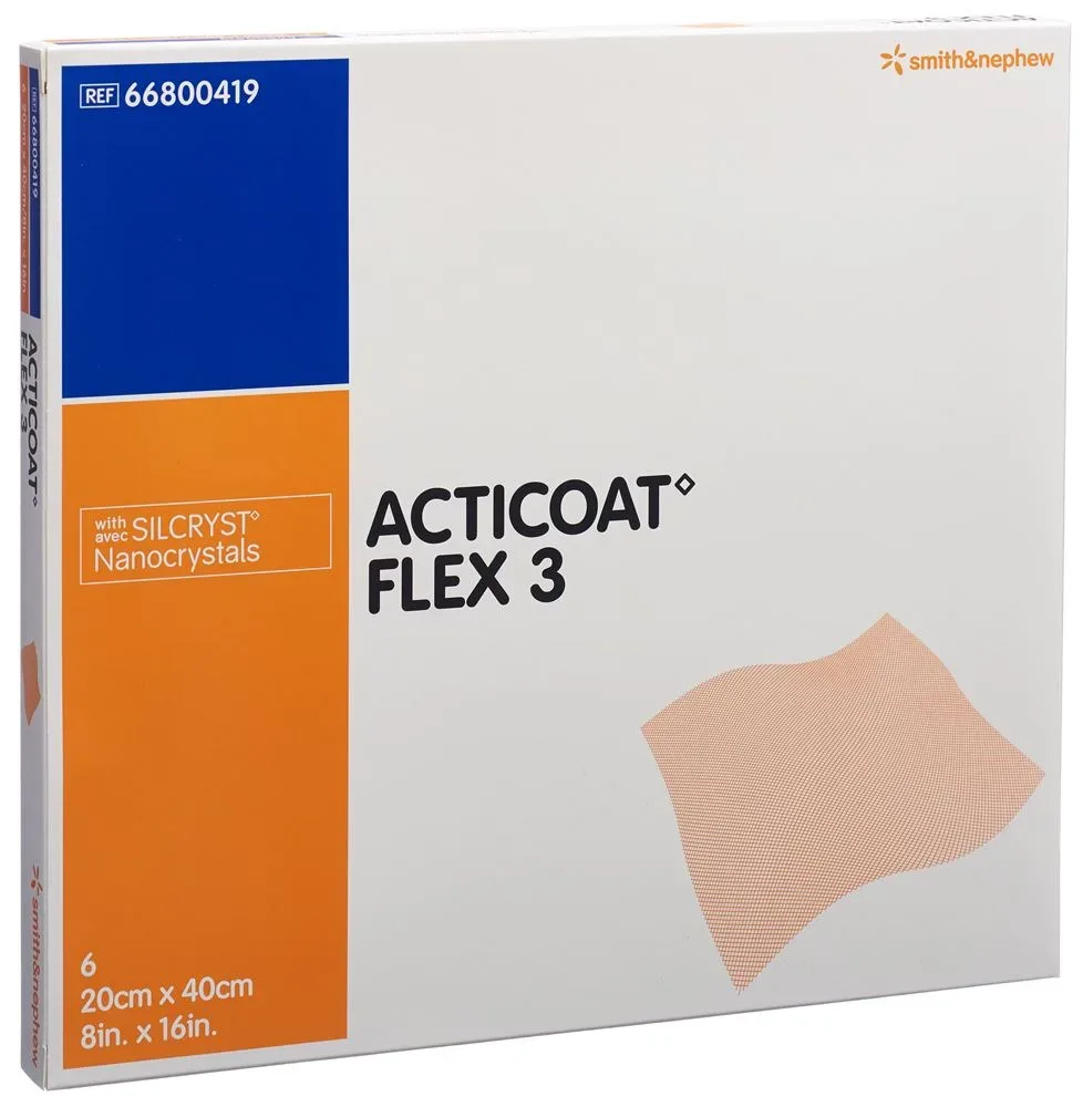 Acticoat Flex 3 Wundverband 20x40cm 6 Stk
