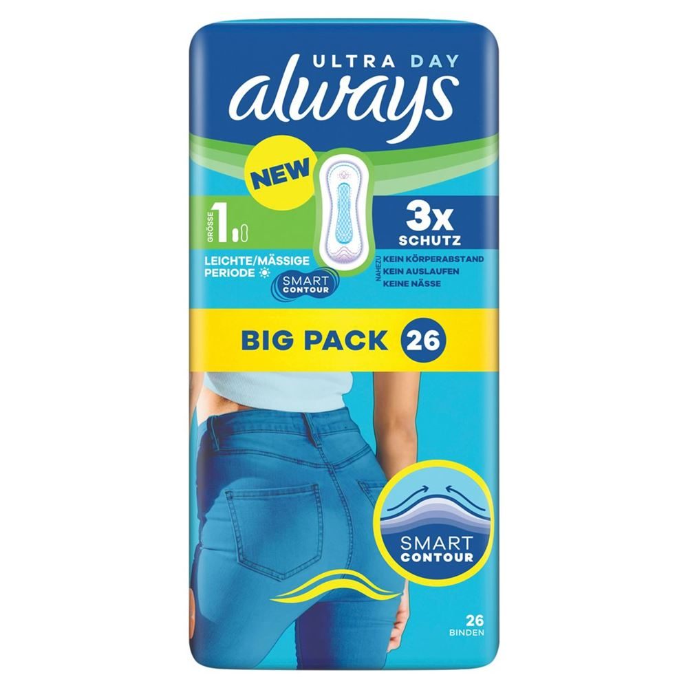 Always - Ultra Day Damenbinden Normal (Grösse 1), 26STK