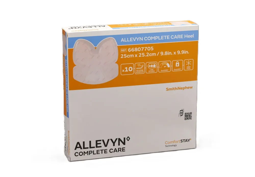 Allevyn Complete Care Heel Silikon Schaumverband 25x25.2cm 10 Stk
