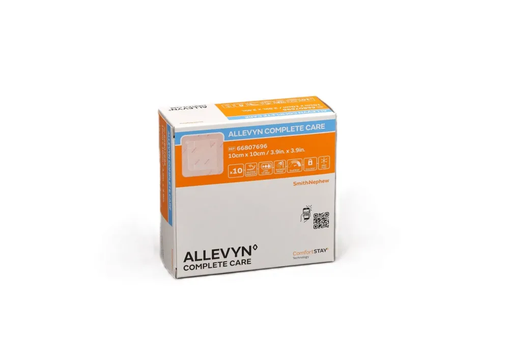 Allevyn Complete Care Silikon Schaumverband 10x10cm 10 Stk