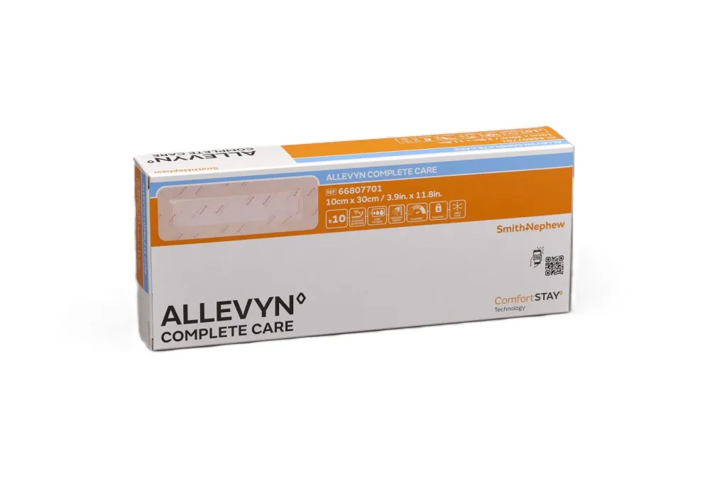 Allevyn Complete Care Silikon Schaumverband 10x30cm 10 Stk