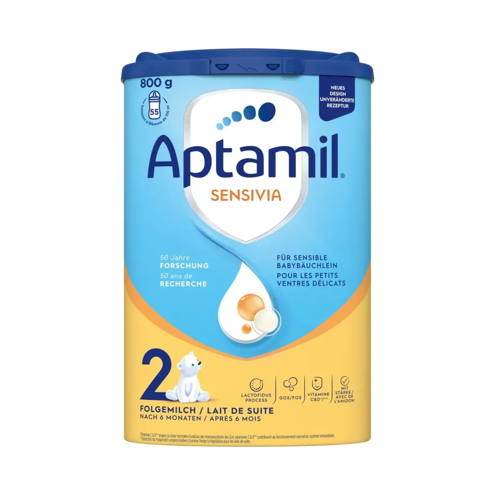 Aptamil Sensivia Säuglingsmilchnahrung 2 (800g)