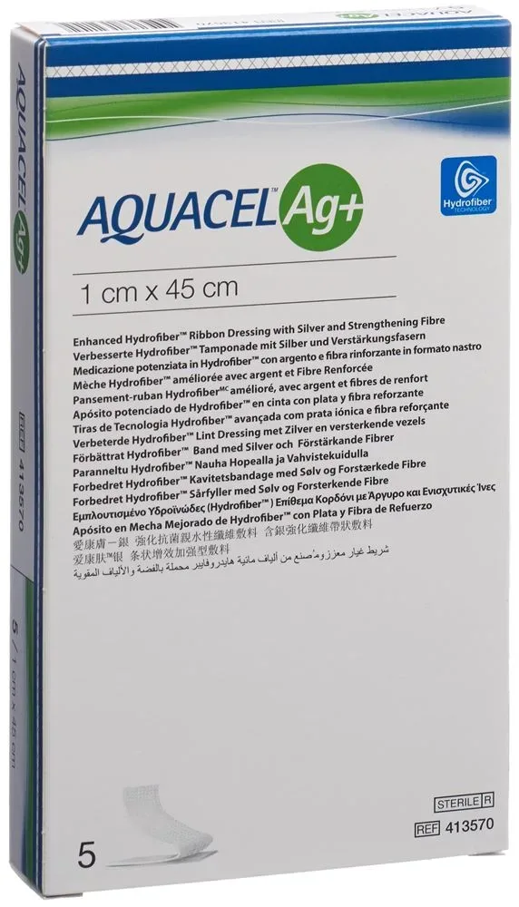 Aquacel Ag+ Tamponade 1x45cm 5 Stk
