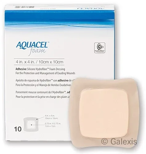 Aquacel Foam Schaumverband adhäsiv 17.5x17.5cm 10 Stk