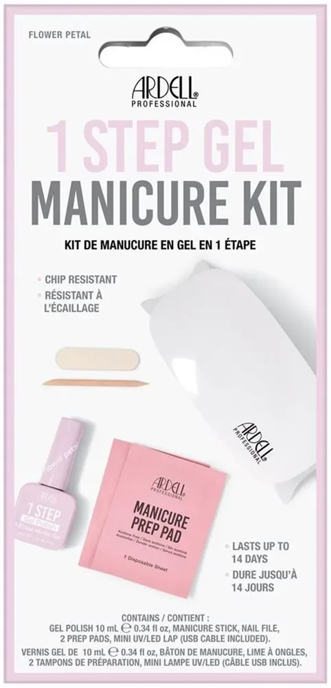 Ardell - 1 Step Gel Polish Starter Kit Flower Petal