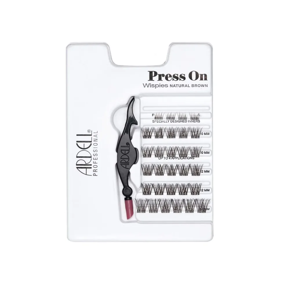 Ardell Press On Pre-Glued Underlash Wispies Natural Brown Box 30 Stk