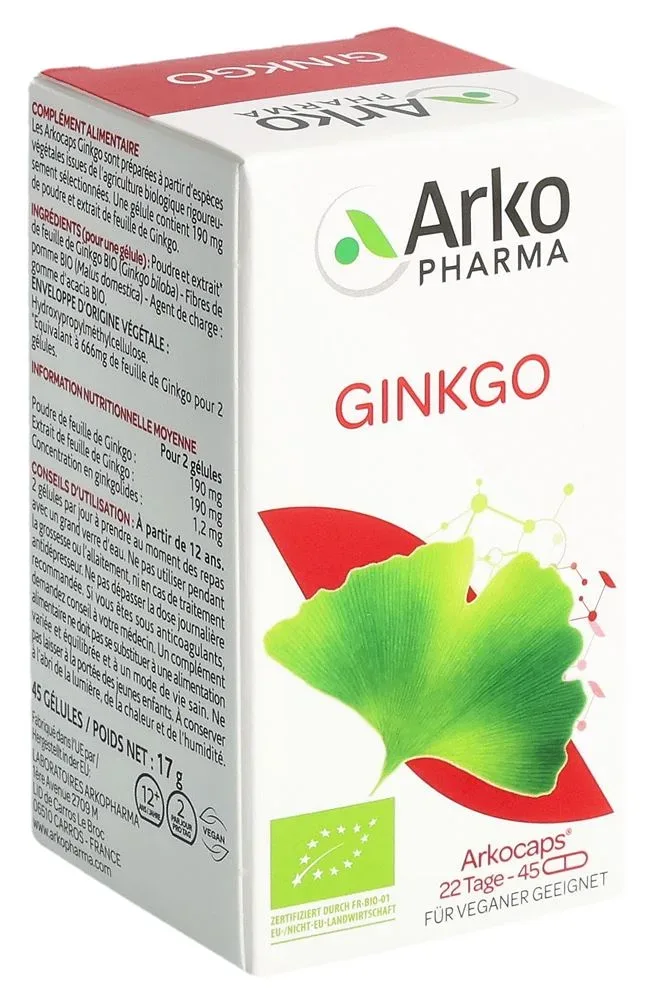 Arkopharma Ginkgo Bio Kapseln (45 Stk)