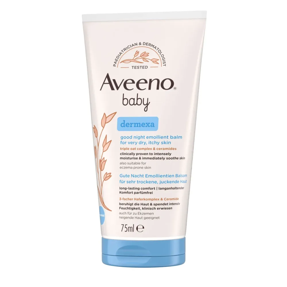 Aveeno Baby Dermexa Emollient Balsam für die Nacht (75ml)