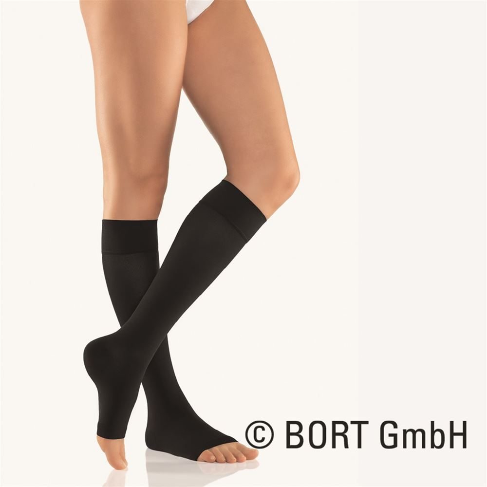 Bort Trend AD Kkl2 3 offene Spitze kurz schwarz Trikotrand 1 Paar
