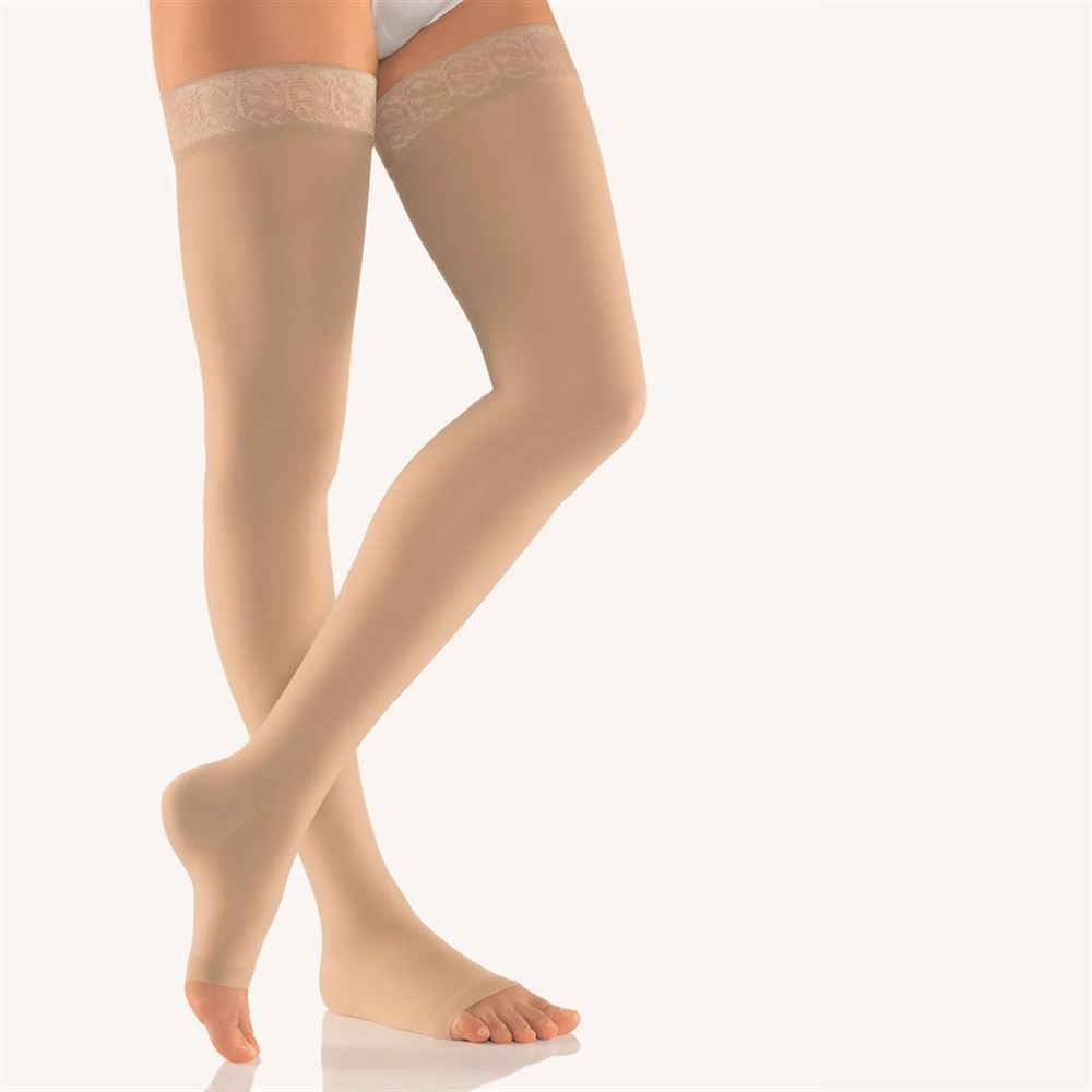 Bort Trend AG Kkl2 3 offene Spitze weit-kurz beige Spitzenhaftband 1 Paar