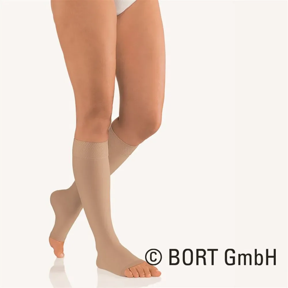 Bort Vital AD Kkl2 4 offene Spitze kurz karamell Trikotrand 1 Paar