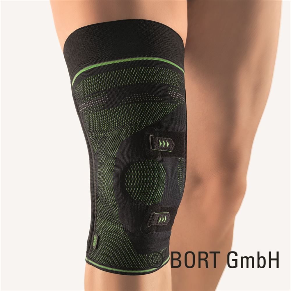 Bort Asymmetric Sport 7 mit Haftband links schwarz/grün