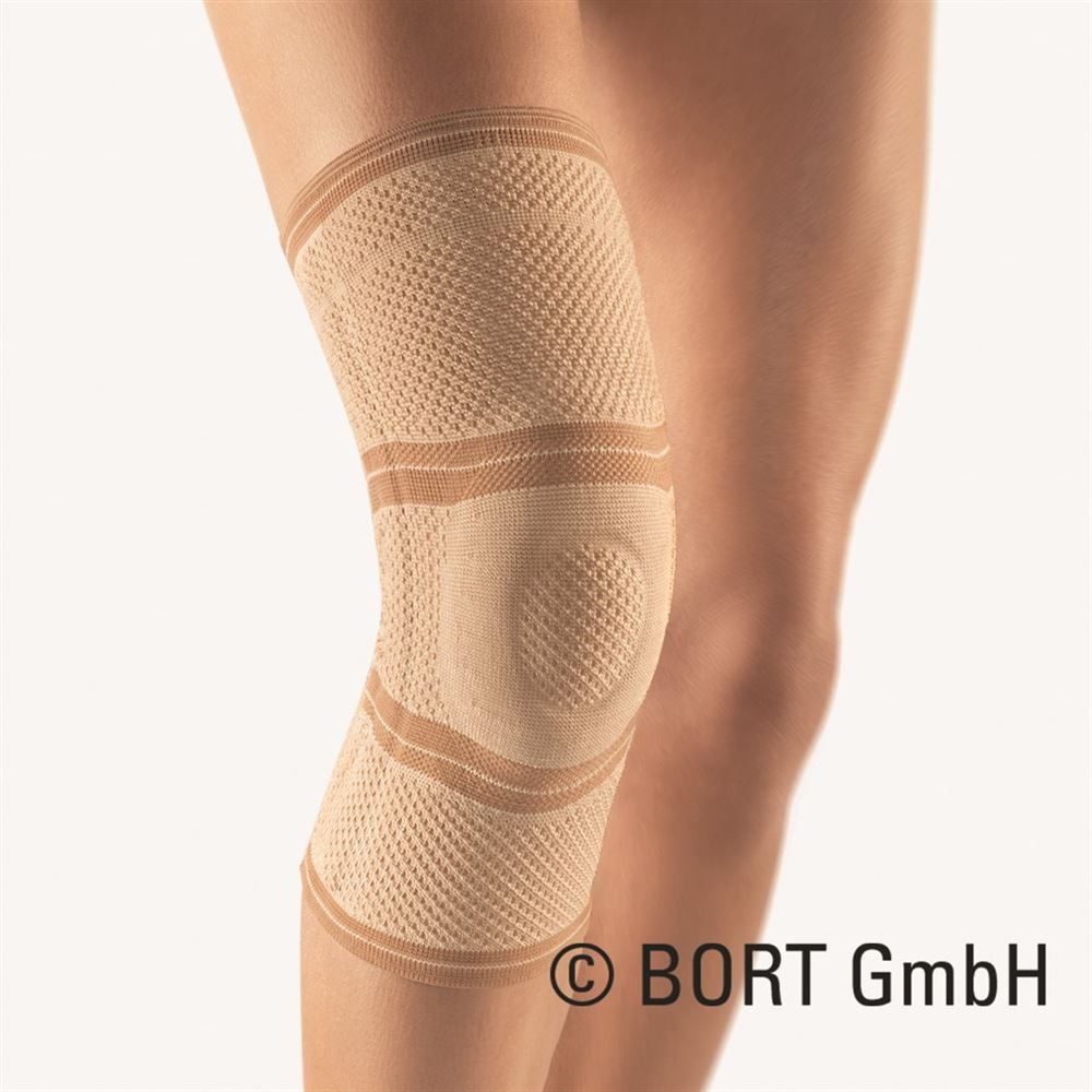 bort Eco Knieband L+ d-37/f-48cm hautfarbig (1 Stück)