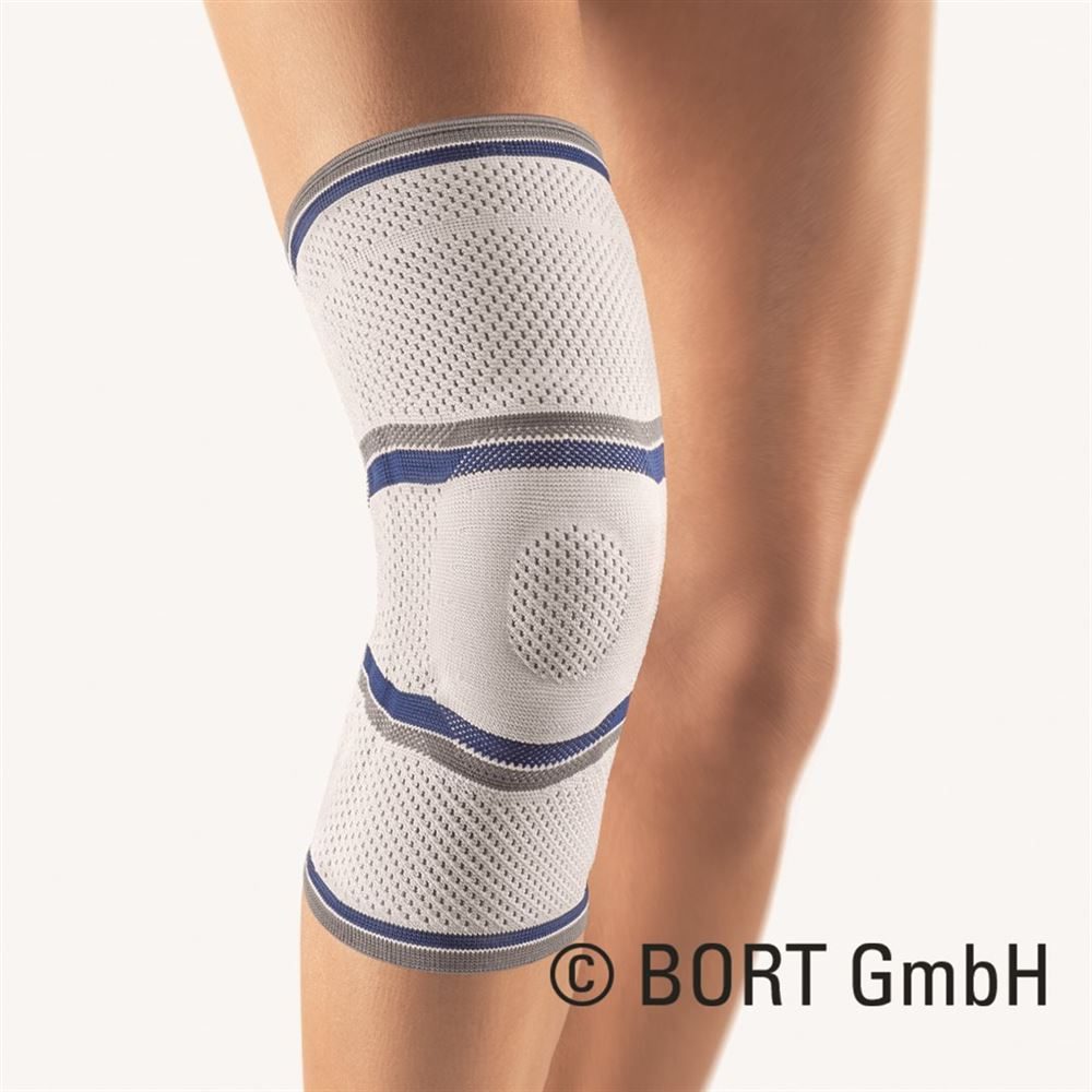 bort Eco Knieband Silic L grau (1 Stück)