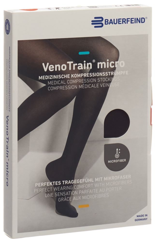 VenoTrain micro AG KKL2 Grösse S p/s gFs schwarz Spitze (1 Paar)