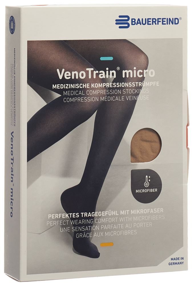 VenoTrain micro AT KKL2 Grösse S p/l gFs caramel (1 Paar)