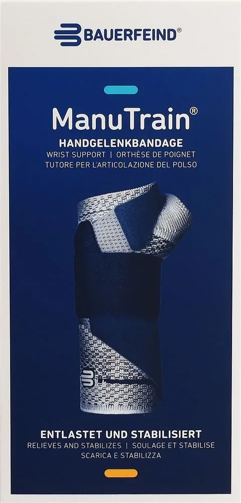 ManuTrain Aktivbandage Grösse 5 rechts titan (1 Stk)