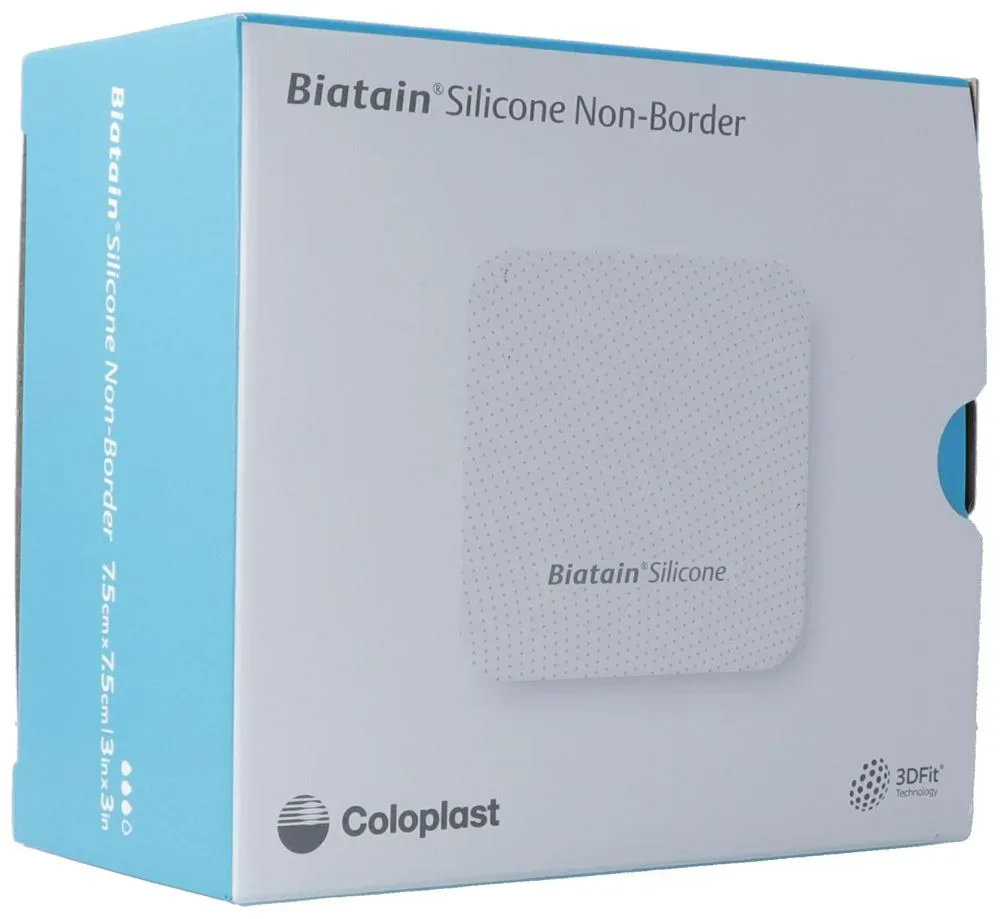 Biatain Silicone Non Border 7.5x7.5cm 10 Stk