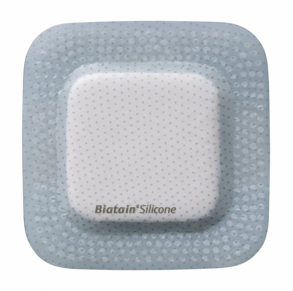 Biatain Silicone Schaumverband 10x20cm selbsthaftend 5 Stk