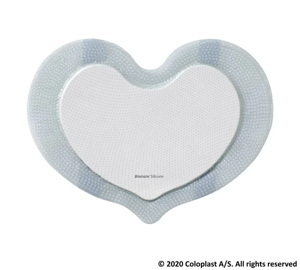 Biatain Silicone Sacral Schaumverband 15x19cm 5 Stk