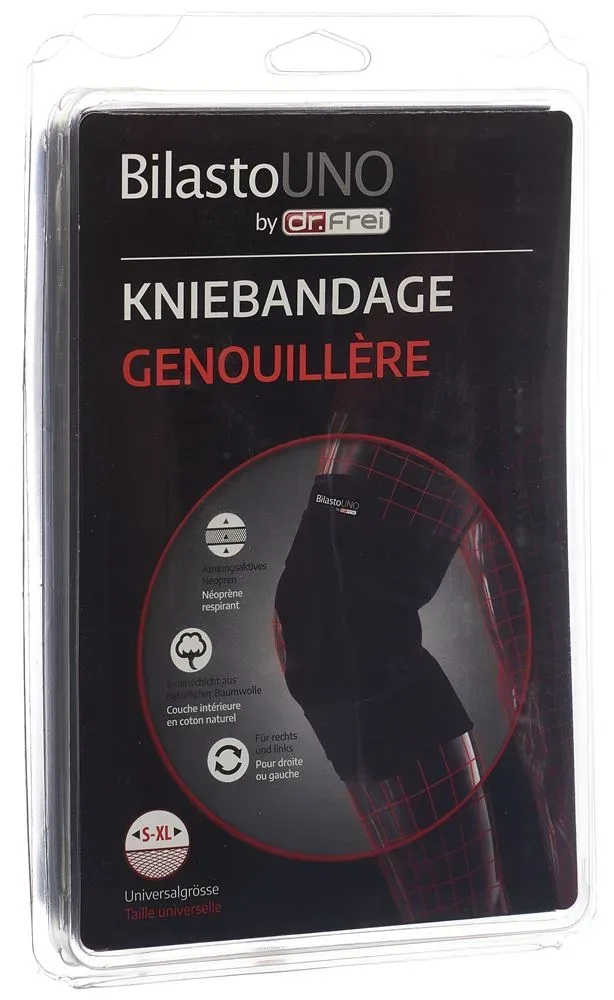Bilasto Uno Kniebandage mit Velcro S-XL (1 Stk)