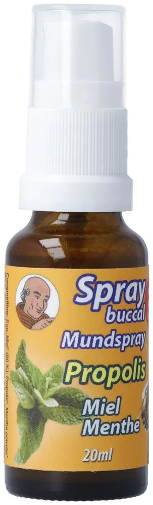 Bioligo Spray buccal Père Michel Propolis/Menthe-Oligoéléments-Huiles essentielles 20 ml