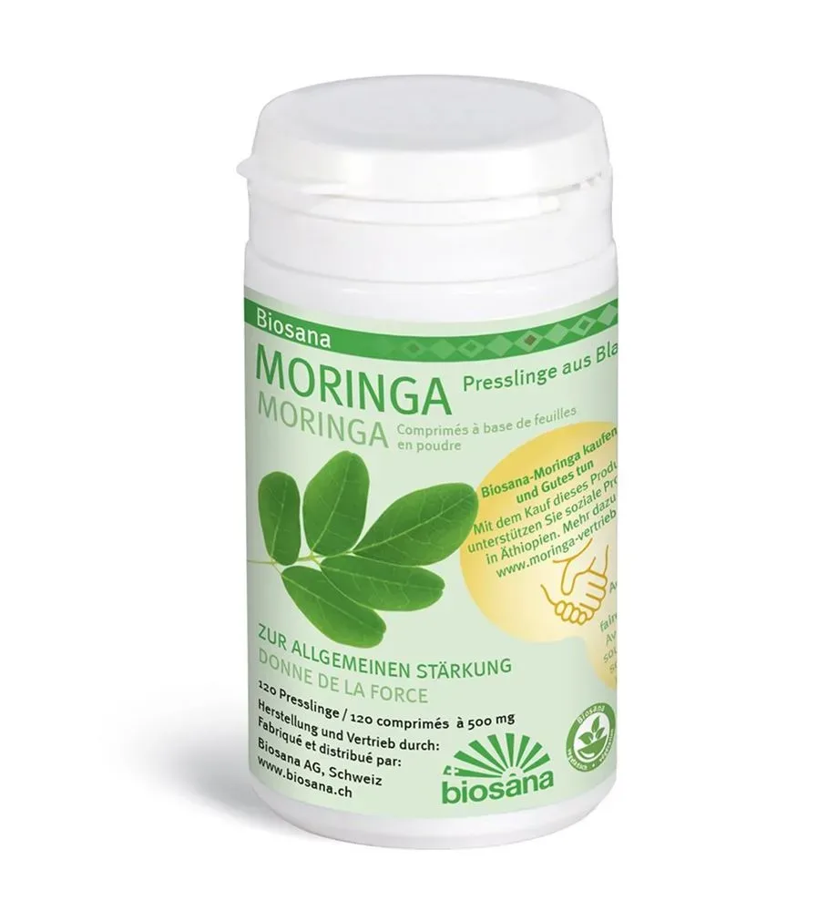 Biosana Moringa Blattpulver SPEZ Tabletten 120 Stück