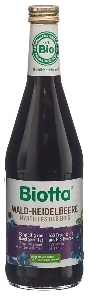 Biotta - Wald-Heidelbeere, 500  ml