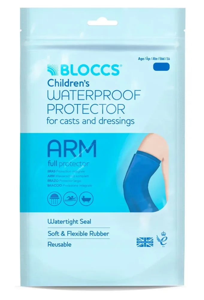 BLOCCS Bad Dusch Wasserschutz Arm 17-28/43cm Kind (1 Stk)
