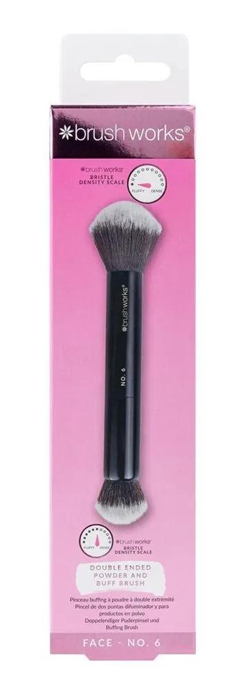 Brushworks Double Ended Powder and Buff Brush No. 6 Box