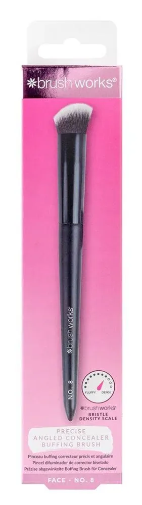 Brushworks Precise Angled Concealer Buffing Brush No. 8 Box