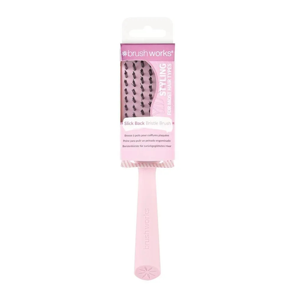 Brushworks Slick Back Bristle Hair Brush Box