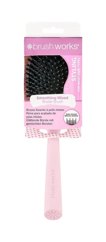 Brushworks Smoothing Mixed Bristle Hair Brush Box
