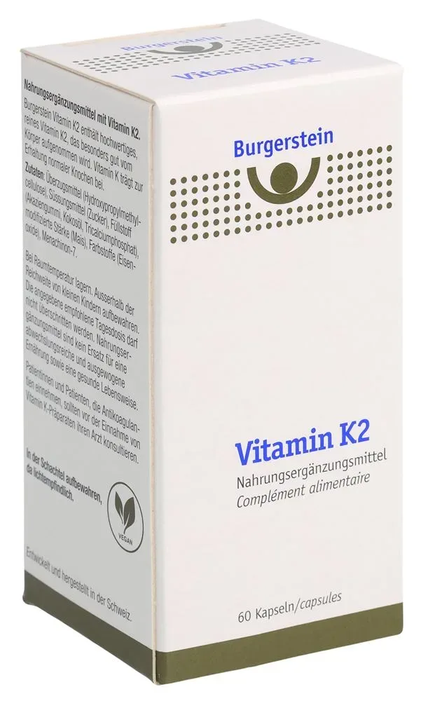 BURGERSTEIN Vitamin K2 Kaps 180 mcg Ds 60 Stk