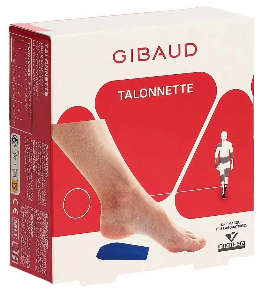 GIBAUD Ferseneinlagen Grösse2, 39-42 Silikon blau (1 Paar)
