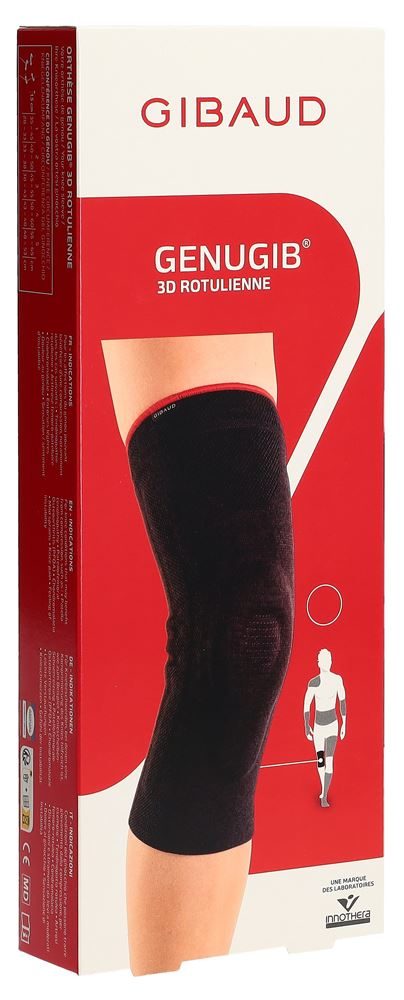 GIBAUD Kniebandage Genugib 3D Patella, Knieumfang 38-43cm, blau (1 Stk)