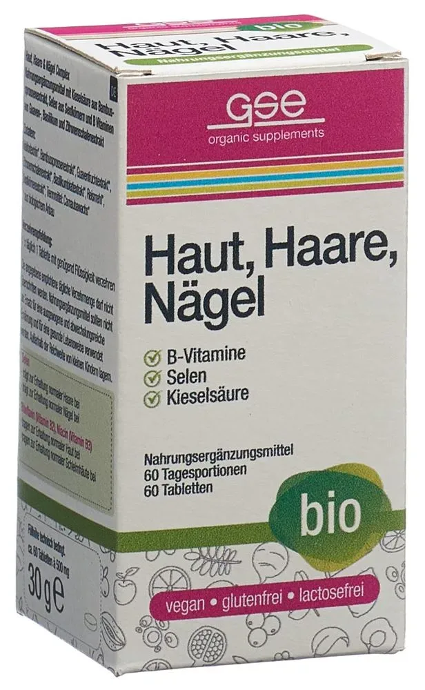 GSE Haut Haare Nägel Complex Tabletten Bio (60 Stk)